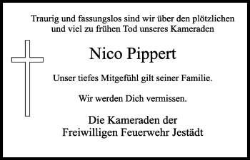Traueranzeige von Nico Pippert von Eschwege