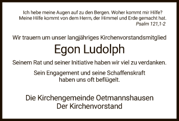 Traueranzeige von Egon Ludolph von Eschwege