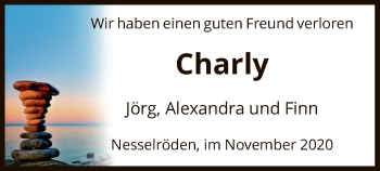 Traueranzeige von Charly  von WRS